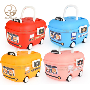 Caja de Almacenamiento de <span class=keywords><strong>Juguetes</strong></span> para Niños con Diseño de Dibujos Animados, Ruedas de Plástico Duraderas y Característica Impermeable - Product Image 1