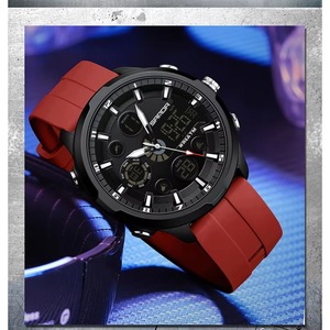 Reloj Digital Deportivo para Hombre, Diseño Casual, Esfera Grande de 53 mm, Silicona, Resistente al Agua 5 ATM, Pantalla Dual, para Correr y Actividades al Aire Libre - Product Image 6