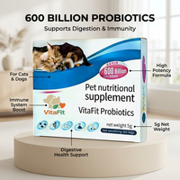 Vendu comme des petits pains chauds : Complément Probiotique pour Animaux de Compagnie – Boost Quotidien de Vitalité – Probiotique pour Chiens – Soutien Gastro-intestinal pour Animaux