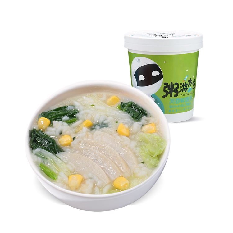 Замороженная еда для мгновенных закусок с зелеными овощами