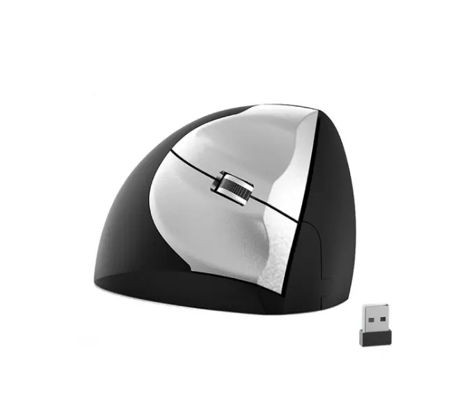 2.4G kablosuz fare dikey oyun fare USB bilgisayar fareler ergonomik masaüstü dik fare 1600 DPI PC dizüstü ofis ev için