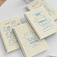 Cahier de notes à spirale B5 imprimé personnalisé pour collège mignon