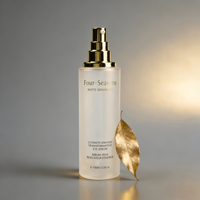 Flacon pompe en verre mat de luxe personnalisé 40ml 60ml 100ml 120ml Contenant de conditionnement de lotion pour le visage de soin de la peau arrondi