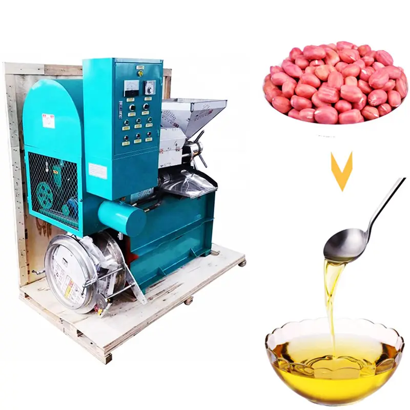Halbautomatische Heißpresse Ölextraktionsmaschine für Sonnenblumenkerne Mandel-Flachsamenöle Schwarzkerneölpresse