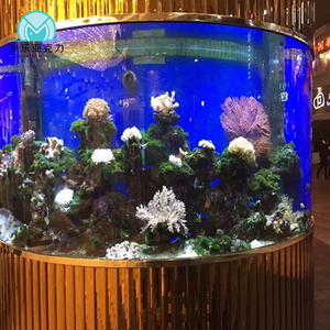 Aquarium rond de 90 gallons en acrylique personnalisé, grand chantier, bon look, écologique - Product Image 3