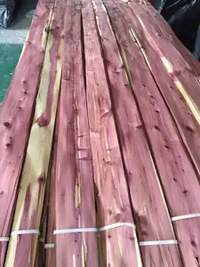Naturale Impiallacciatura per legno compensato decorazione faccia impiallacciatura di Legno di Cedro Rosso