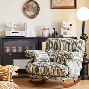 Fauteuil à bascule rétro pour balcon, salon, détente, structure métallique, fauteuil-canapé, écologique, créatif et <span class=keywords><strong>tendance</strong></span> - Product Image 5