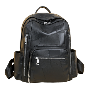 Fashion High Quality Custom Brown Designer Luxury <b>Ladies</b> Mini <b>Backpack</b> Pu Leather Anti-Theft Zipper Closure Polyester Preppy - Product Image 1