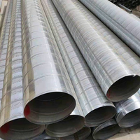Conduite spirale industrielle en acier galvanisé Q235 sur mesure pour la ventilation CVC, l'évacuation des fumées et la suppression des poussières en milieu hospitalier