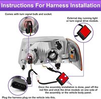 Ensemble de phares à LED pour Ford Ranger 2001-2011 Pick-up |   Feux de jour DRL avec clignotants séquentiels – Amélioration
