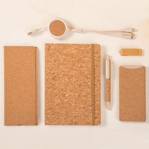 Graduation Gifts Custom Notebook <b>Journal</b> Set A5/A6 Size Bamboo Cover Hardcover Style with Power Bank USB Gifts Wholesale - Product Image 2