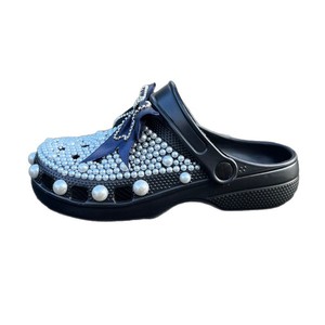 New Summer <b>Clogs</b> Women's Soft Cloud Feeling Lightweight Rhinestone Slippers Breathable Sandals Cross-Border Home Slippers - Product Image 5