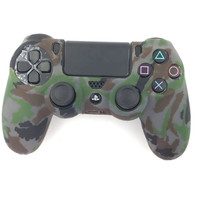 SYYTECH Étui en silicone imperméable camouflage pour manette PS4