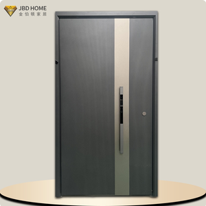 Puerta de Entrada de Seguridad de Acero Inoxidable de Alta Resistencia con Características Antirrobo para Villa, Apartamento y <span class=keywords><strong>Hotel</strong></span>, Diseño Moderno - Product Image 1