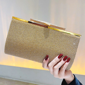 New Women's Rhinestone Gold and <b>Silver</b> Handbag Party Handbag Dinner Shoulder Crossbody <b>Bag</b> - Product Image 2