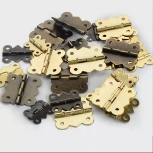 180 डिग्री/90 डिग्री एंटीक छोटी तितली के लिए कांस्य डिजाइन बॉक्स हिंज मिनी टिका - Product Image 4