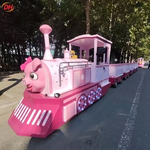รถไฟเด็กยอดนิยม รุ่นเจ้าหญิง พร้อมไฟ LED เอฟเฟกต์ควัน รถไฟไฟฟ้าสำหรับขี่เล่นในห้างสรรพสินค้าและงานรื่นเริง - Product Image 4