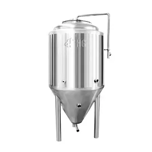 Jaket Bir Fermenter Stainless Steel, 100L 200L 300L Jaket Dimple Tangki Fermentasi Kerucut