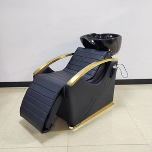 Moderna Estación de Lavado de Cabello, Silla de Lavado Reclinable para Barbería, Equipo de Salón de Belleza, Silla de Champú Eléctrica con Tazón de Cerámica - Product Image 5