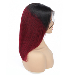 Parrucche <span class=keywords><strong>Bob</strong></span> Colorate All'Ingrosso Yeswigs 1b/99j, Parrucche <span class=keywords><strong>Corte</strong></span> <span class=keywords><strong>Bob</strong></span> in Capelli Umani Brasiliani con Frontale in Pizzo per Donne Nere, Punte Piene e Spesse - Product Image 5