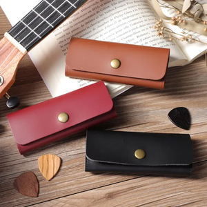 Estuche para 6 Púas de Guitarra/Bajo, Material PU, Bolsa de Almacenamiento Portátil para Púas de Guitarra, Regalo para Guitarristas - Product Image 3