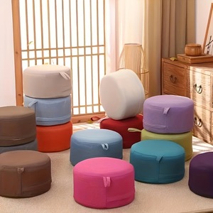 Cojín Redondo para Suelo, 20 cm de Grosor, Material de Lino Suave, Desmontable y Lavable, Decoración para el Hogar, Almohada para Asiento - Product Image 2