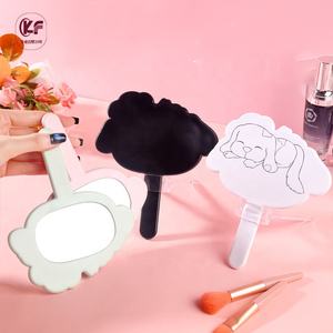 Cloud Shape Cute <strong>Dog</strong> Handheld Cosmetic <strong>Mirror</strong> New Arrival Customizable One Side Handle Hand Held Makeup Travel <strong>Mirror</strong> for Girl - Product Image 3