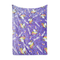 Ensemble de couvertures douillettes qui brillent dans le noir pour l'hiver, nouvelle couverture en peluche pour lit, canapé design, couvertures avec logo