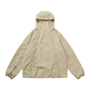 7251-XUJO- <span class=keywords><strong>Giacca</strong></span> a Vento con Doppia Zip e Logo Stampato per Uomo e Donna, Stile Hip Hop, Vendita all'Ingrosso - Product Image 2