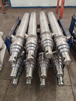 Cylindre hydraulique télescopique robuste en acier pour camion benne à ordures, 2500 mm, dimensions personnalisables, acier chromé dur