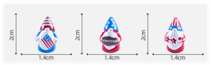 Großhandel Miniatur Oster garten Dekoration Benutzer definierte Harz USA Freiheit National flagge Gnom Figur Skulpturen 3D Spielzeug Hersteller - Product Image 2