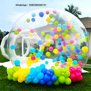 Dôme transparent gonflable en PVC, tente bulle, maison bulle, avec pompe et souffleur - Product Image 1