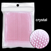 Cepillo de Cristal Desechable al por Mayor, Limpiador Profesional para Extensiones de Pestañas, Cepillos de Alta Calidad para Pestañas