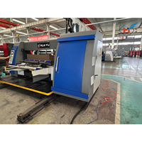 HUAYU série 900x2200 auto duplex caisse à œufs boîte en carton alimentation rainage et découpe machine boîte à pizza faisant la machine