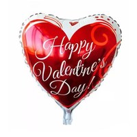 Ballon en aluminium en forme de cœur de 18 pouces pour la Saint-Valentin, mariages, fêtes, directement de l'usine, Pâques, 'Je t'aime', Fête des Mères