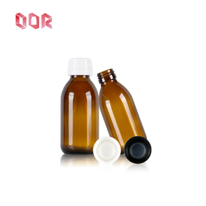 Botellas de vidrio ámbar premium de 1oz, 2oz, 4oz, botellas de boca estrecha para suplementos líquidos, con sello a prueba de manipulaciones, tipo Boston. - Product Image 1