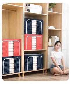 Foldable Modern Fabric Storage Box Oxford <b>Cloth</b> Waterproof Transparent Home Furniture Living Room Bedroom Dining <b>Wardrobe</b> - Product Image 5