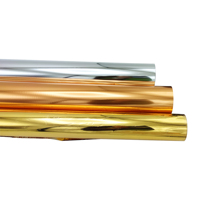 64cmX120m feuille d'or rouleau feuille d'or simple face pour dorure meubles ongles tasse papier peint décoration chaud timbre feuille