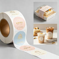 Autocollant personnalisé imperméable pour jus, imprimé UV, pour emballage de magasin de thé au lait