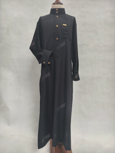 Stock stile Qatar abiti da bambino scatola con colletto alto con bracciale con tasca laterale abiti eleganti - Product Image 3