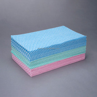 Chiffon non tissé en viscose et polyester WIPESTAR, chiffon de cuisine uni, lingettes jetables ondulées pour le nettoyage de la cuisine