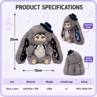 Giocattolo di Peluche Interattivo con IA, Compagno Intelligente con Chat Vocale, Animale di Peluche Multilingue per Educazione Precoce, Bambola Intelligente EN71