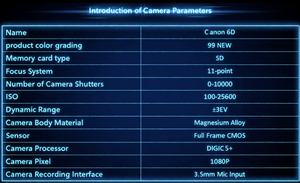 Cámara DSLR Canon 6D de Formato Completo Usada + Lente de 50 mm F/1.8, Estado A+, Kit de Inicio de Fotografía con Pantalla Táctil <span class=keywords><strong>y</strong></span> Wi-Fi, 20.2MP, Apertura F/1.8 - Product Image 6