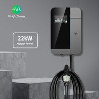 Tipo 1/Tipo 2/GBT/NACS 	 Cargador de Pared Inteligente para Vehículos Eléctricos de 22 kW, Nivel 2 AC con DLB, para Estaciones de Carga de Vehículos Eléctricos y Uso en Estacionamientos Públicos
