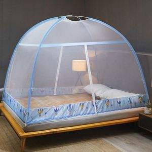 Mosquitera de verano tipo yurta, de instalación gratuita, con doble puerta, para el hogar, de 1.8m, para dormitorio individual o doble, mosquitera mágica. - Product Image 6