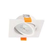 Éclairage intérieur de haute qualité rond carré 5w en plastique encastré projecteur LED encastré pour bureau à domicile Led Spot Light