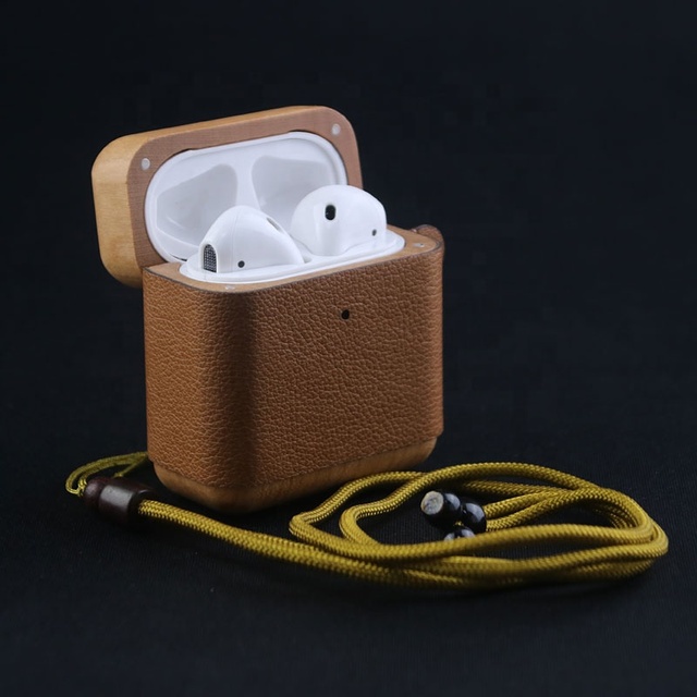 Personality Simple Factory Direct Sales for Airpods Pro Earphone Cover Eco-friendly Opp Bag Wood Logo Customize Anti Lost Rohs
