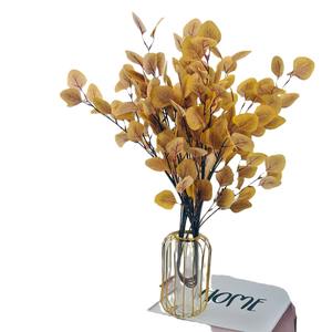 Feuilles d'eucalyptus artificielles haute simulation pour décoration intérieure de mariage, verdure en plastique et soie, fleur artificielle L-0003 - Product Image 5