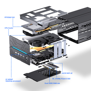 Mini văn phòng chơi game máy tính để bàn I5-12400F rtx5060 8G I7-12700F rtx5060 8G I9-14900F rtx5060 8G Windows 10/11 Mini PC - Product Image 3