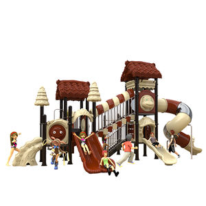 Jeux à thème pour enfants Équipement Jeux Toboggan en plastique extérieur Bébé Équipement pour enfants Maison Aire de jeux extérieure pour la maternelle - Product Image 3